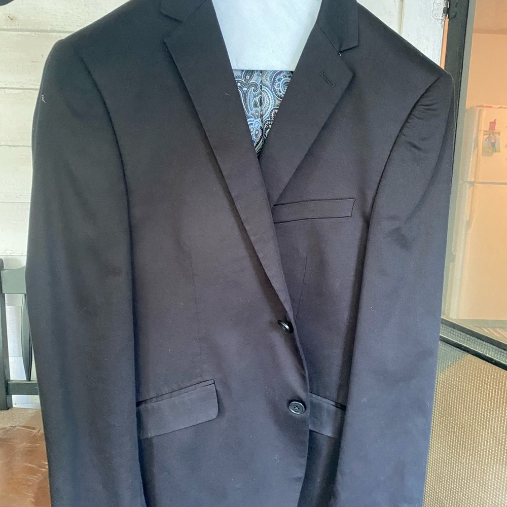 Black Madison sports coat. Worn once. 40 S